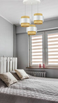 Lampa wisząca w stylu boho rattan biała 3