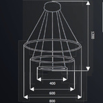 Lampa wisząca ORION WHITE III LED