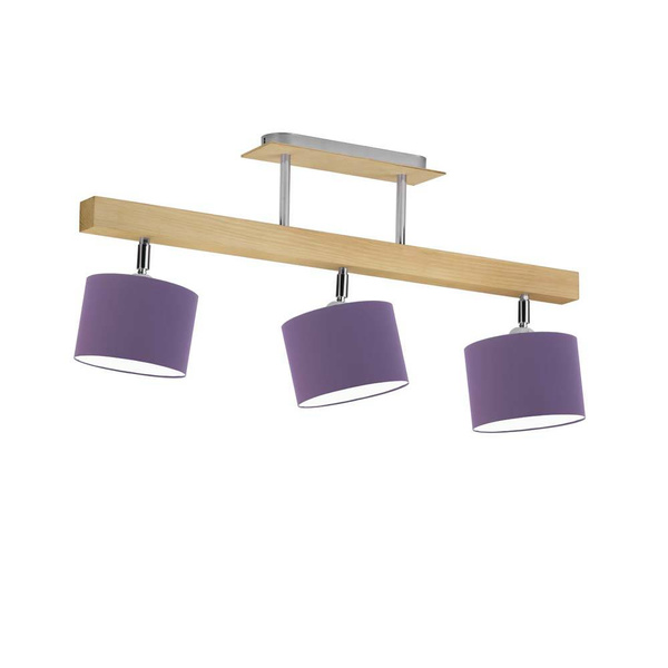 Lampa sufitowa do pokoju dziewczynki różowe abażury Hollywood