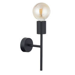 Kinkiet wewnętrzny loftowy RADIUS I B E27 60W wys. 27cm | czarny