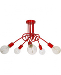 Lampa do pokoju dziecięcego żółta w stylu loft  Edison 5