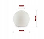 Lampa Wisząca biało-złota mleczne klosze 4 źródła światła