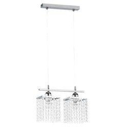 Lampa kryształowa zwis nad stół MOSS szer. 30,5cm