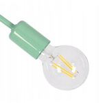 Lampa sufitowa do pokoju dziecka zielona Magiczny Zawijas 5xE27 Led 