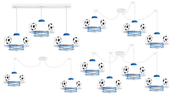 Lampa dziecięca z motywem piłkarskim typu pająk Mundial SP 3
