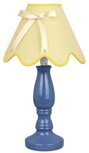 Lampka stołowa niebiesko-żółta Lola 41-63472
