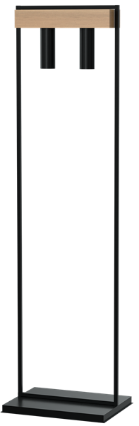 Nowoczesna lampa stojąca WEST BLACK 2xGU10 MLP5516