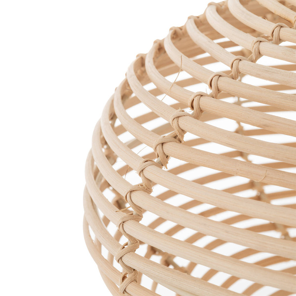 Lampa wisząca RATTAN S śr. 40cm E27 | naturalne drewno/biały