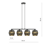 MALIA 4 BLACK/GOLD