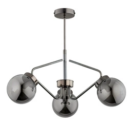 Lampa sufitowa ALFA BARSUM CZARNY CHROM 3xE14 56cm | 62354