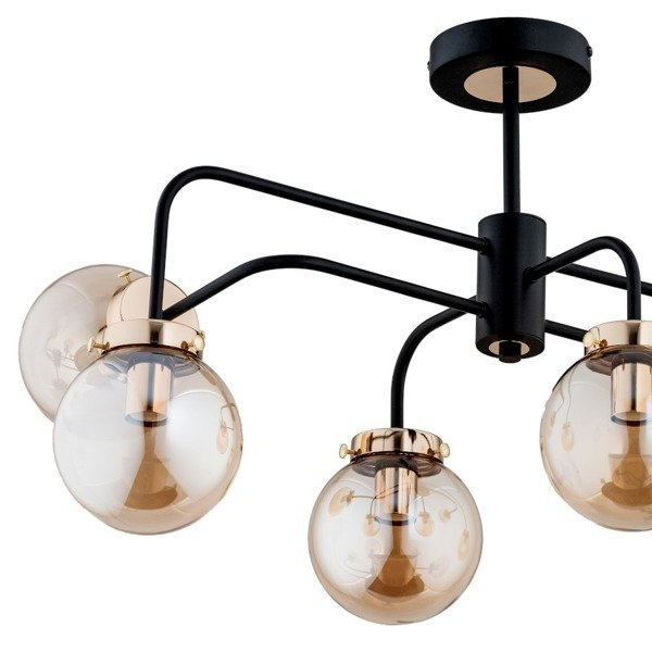 Lampa do salonu LINIO BLACK KULA VI 72cm