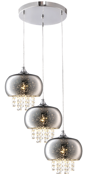 Nowoczesna lampa wisząca STARLIGHT CHROME ML3788