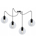 Nowoczesna lampa w stylu Loft typ pająk szklane 4xE27 Led 
