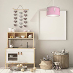 Lampa sufitowa dziecięca z abażurem BALETNICA różowy śr. 37cm