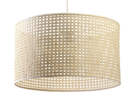 Lampa w stylu Boho Rotang z naturalnego ratanu- średnica 50 cm