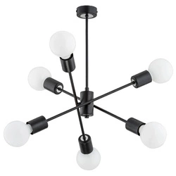 Lampa sufitowa ALFA MADI CZARNA 6xE27 46cm | 60813