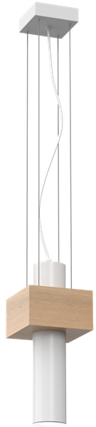 Nowoczesna lampa wisząca WEST WHITE 1xGU10 MLP5500