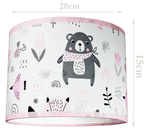 Lampa ścienna do pokoju dziecka z motywem misia na przegubie regulowana Teddy 1xE27