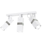 Nowoczesna lampa sufitowa VIDAR WHITE/CHROME 3xGU10 MLP6282