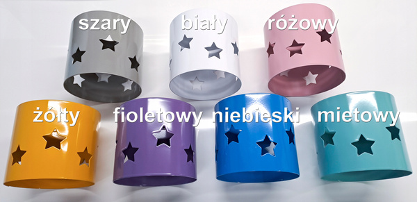 Lampa sufitowa dla dziecka kolorowe abażury 3-punktowa Star Loft 3xE27 Led