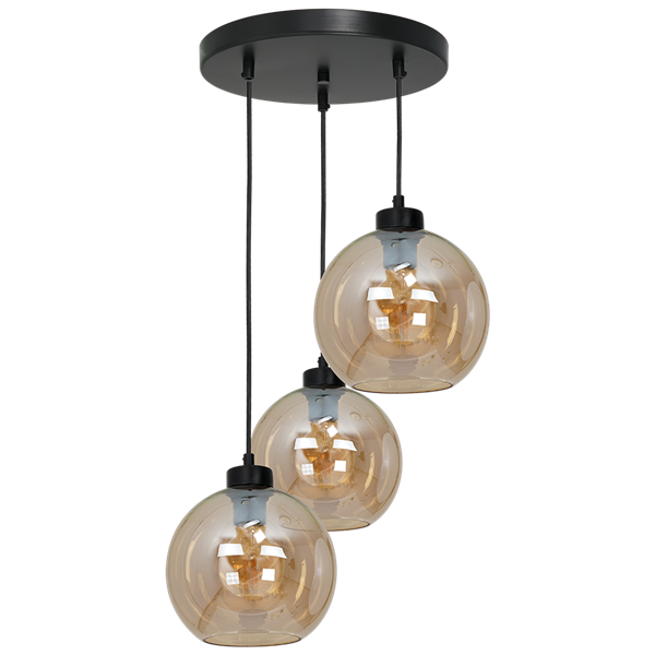 Nowoczesna lampa wisząca koło SOFIA AMBER MLP6584
