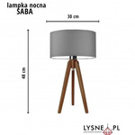 Lampka stołowa dla dzieci musztardowy klosz