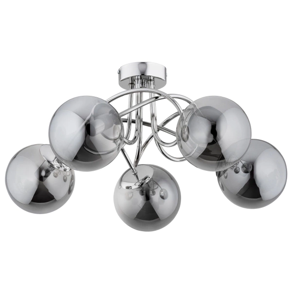 Lampa sufitowa ALFA BANKO CHROM 5xE14 51cm | 63205