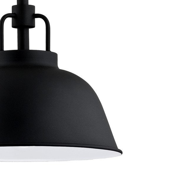 Lampa wisząca zwis ALCANTARA czarny/biały śr. 41cm