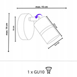 Lampa ścienna do pokoju dziewczynki Jednorożec GU10