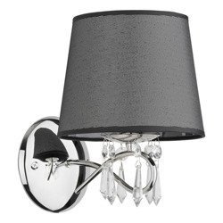 Kinkiet nowoczesny BARON chrom/szary