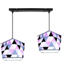 Lampa wisząca do pokoju dziecka podwójna Diament