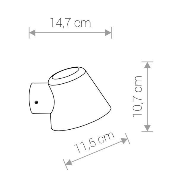 Kinkiet SOUL White wys 10,7cm