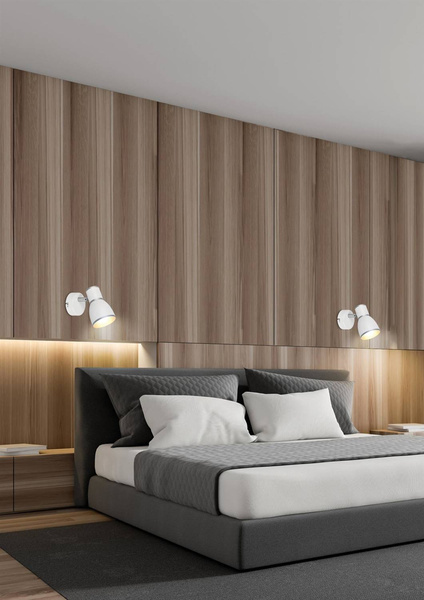 Lampa ścienna kinkiet 1X40W E14 biały+chrom FIDO 91-63366