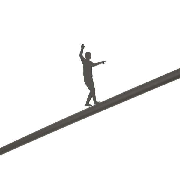 Lampa podłogowa POISE umbra gray A E27 wys.240cm dług.260cm przewód 270cm włącznik | 11767