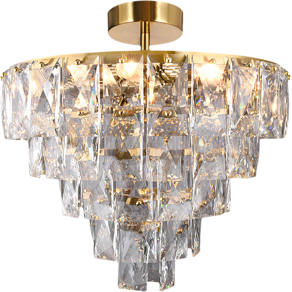 Lampa sufitowa CHELSEA, złoty/transparentny, 6x40W E14, ML8812