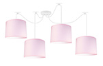 Lampa sufitowa dla dziewczynki różowa typu pająk regulowana PINK 4xE27 Led 