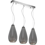 Lampa wisząca listwa kropla PETRA chrom ML5481