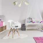 Lampa sufitowa do pokoju dziecka beżowa w serca 3xE27 Loft