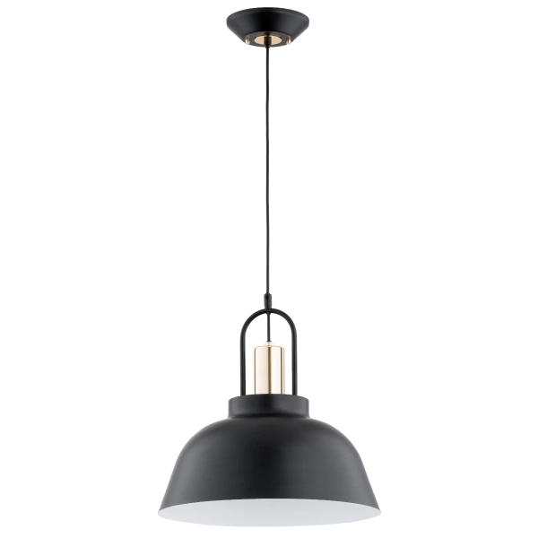 Lampa wisząca ALFA MIRAVE CZARNO-ZŁOTA 1xE27 40cm | 61319
