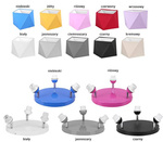 Lampa sufitowa dla dziewczynki różowe abażury Diament 3xE27 Led