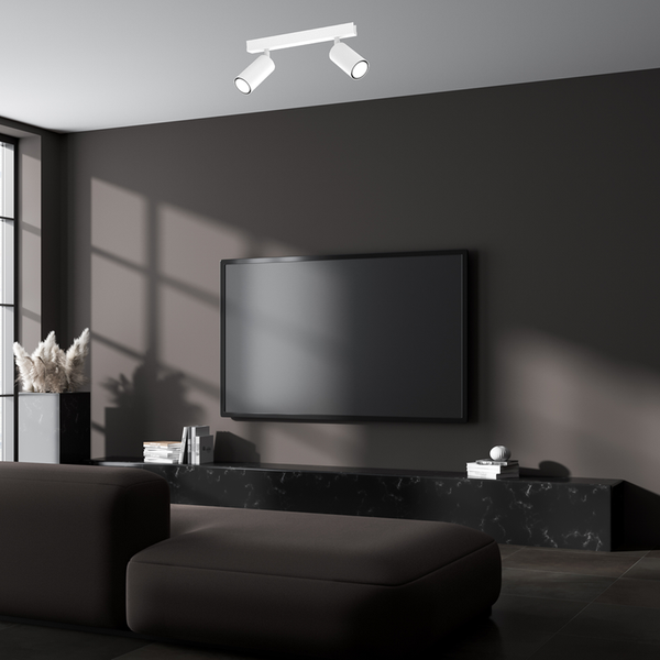 Lampa sufitowa HUDSON, MLP8802, biała, 2x8W GU10