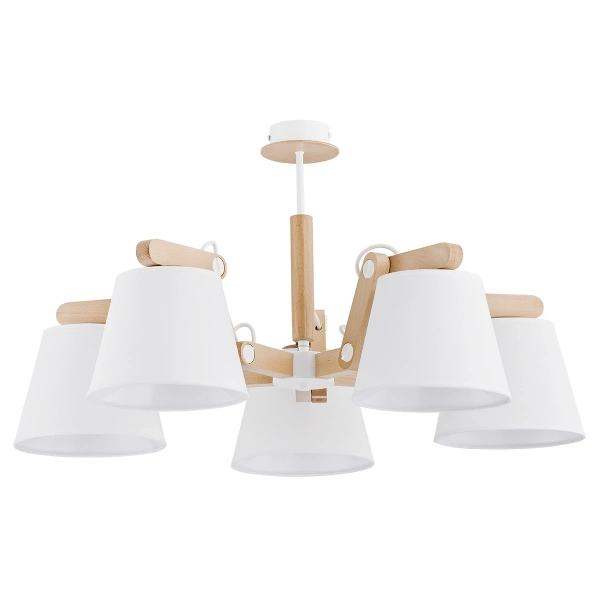 Lampa sufitowa ALFA JOGA BIAŁA 5xE27 60cm | 23975