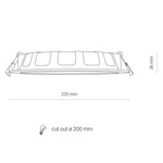 8774 Oprawa oświetl."CL KOS LED 24W, 4000K, IP44"