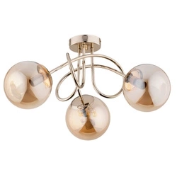 Lampa sufitowa ALFA BANKO ZŁOTA 3xE14 50cm | 62367