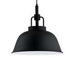 Lampa wisząca zwis ALCANTARA czarny/biały śr. 41cm