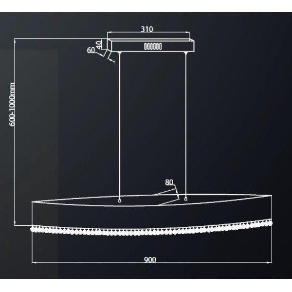 Lampa wisząca BOCCA SILVER LED