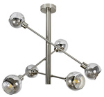 Lampa sufitowa wisząca 6X10W E14 satyna MIGO 36-72481