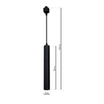 TRACK PENDANT BLACK 3W LED ML6506