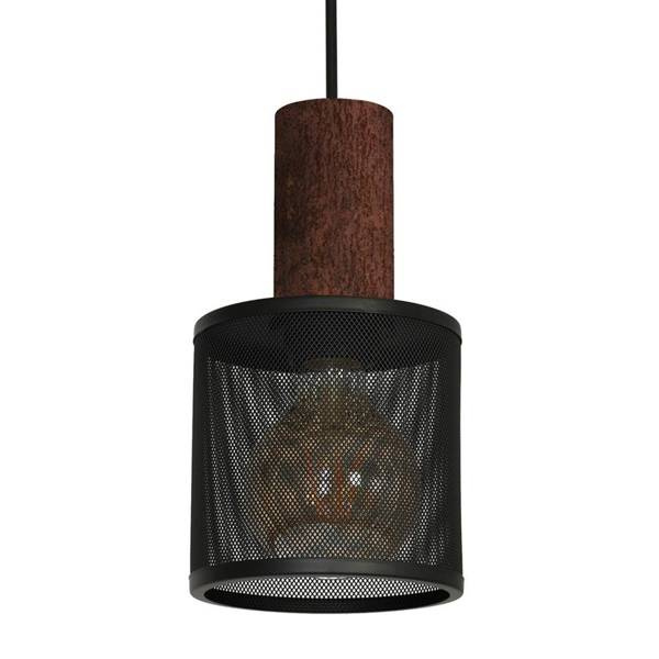 Industrialna lampa Wisząca ARES BLACK 1xE27 MLP3724