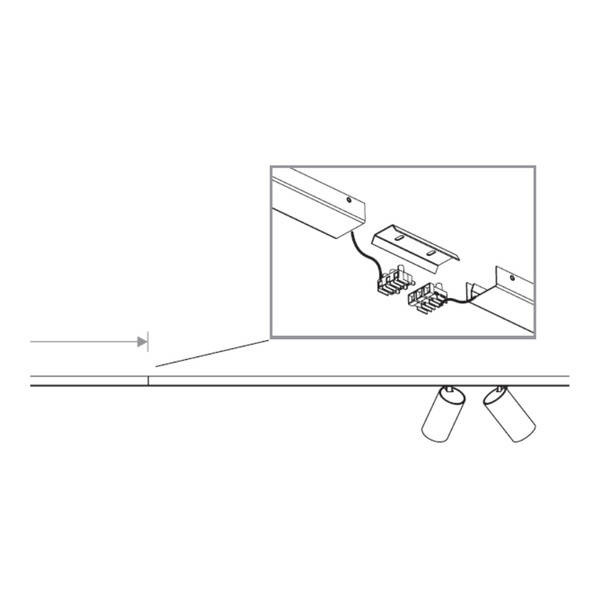 Lampa punktowa listwa natynkowa MONO VIII dł. 2x 150cm GU10 | biały złoty